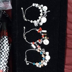 3 anklet bracelets
